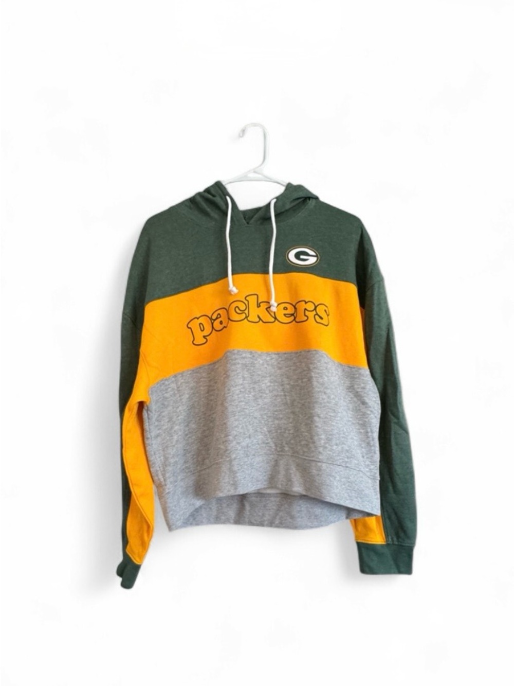 NFL Green Gold Gray Packers Crewneck Hoodie